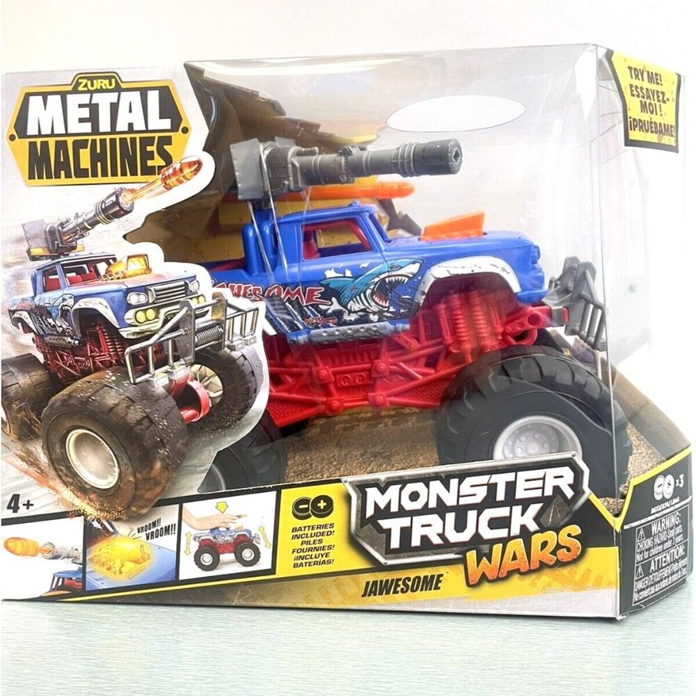Zuru Metal Machines Monster Truck Wars Jawesome New - Picture 3 of 14